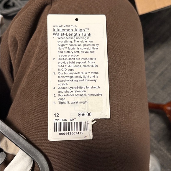 Lululemon align waist length tank top - Picture 5 of 5